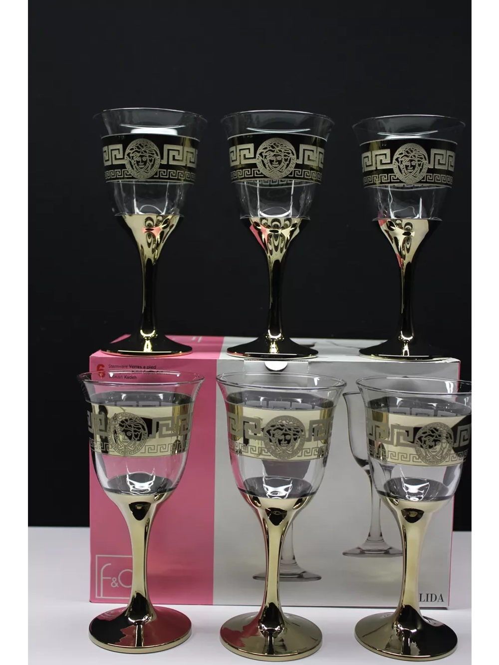 Набор фужеров для вина 6 штук 300 мл