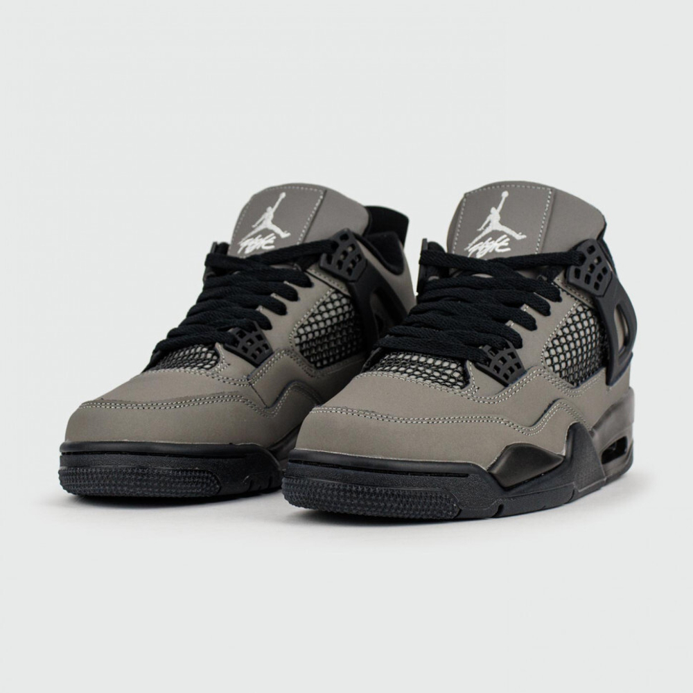 кроссовки Air Jordan 4 Grey / Black Cactus Jack