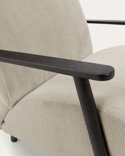 Кресло Marthan бежевое вельветовое Испания Lа Forma