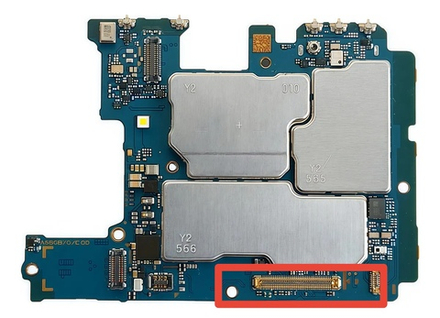 Samsung Galaxy A55 5G (SM-A556B)
- FPC коннектор дисплея (на плату)