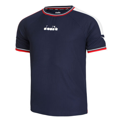 Мужское теннисное поло Diadora Icon T-Shirt Men - Blue, Multicoloured