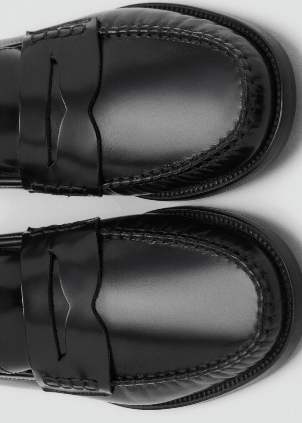 Кожаные мокасины со сборками