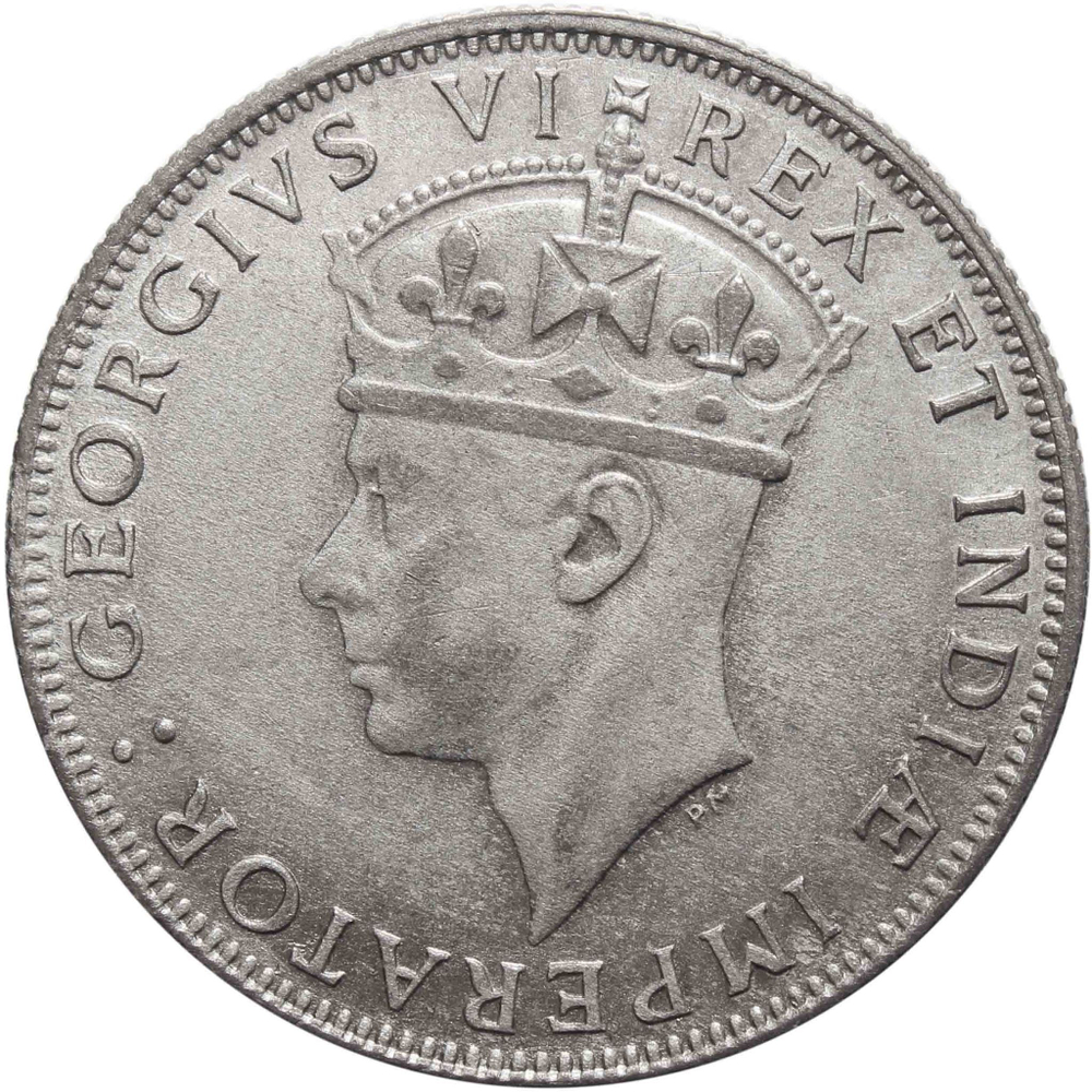 1 шиллинг. Британская Восточная Африка. Серебро. 1945 год. XF