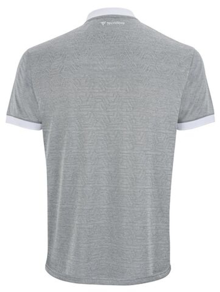Детская теннисная футболка Tecnifibre Team Mesh Polo - silver
