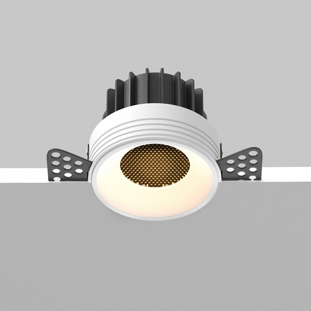 Встраиваемый светильник Maytoni Technical Round DL058-12W2.7K-TRS-W