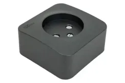 Розетка Systeme Electric BLANCA без заземления накладная антрацит 30875