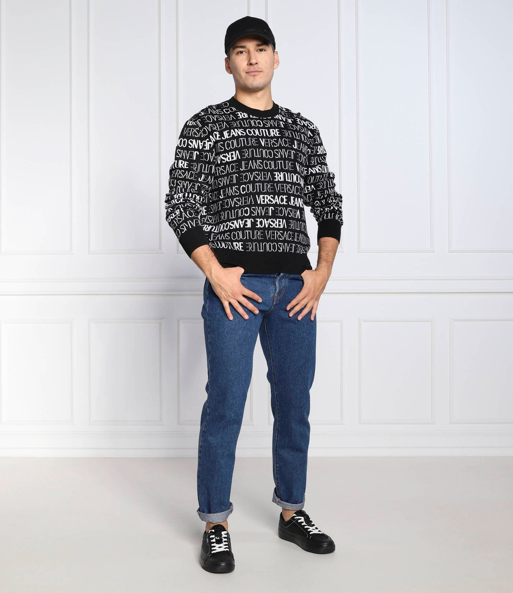 свитер Versace Jeans Couture - черный(73GAFM13CM02A)