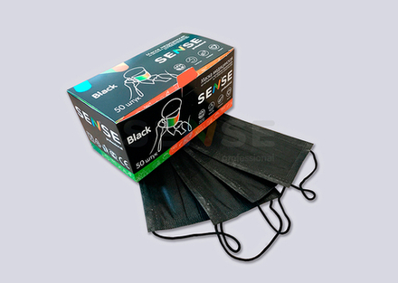 Маска медицинская SENSE Black