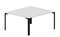 Составной стол на 2 рабочих места 138х156,6х75см (4 громмета)