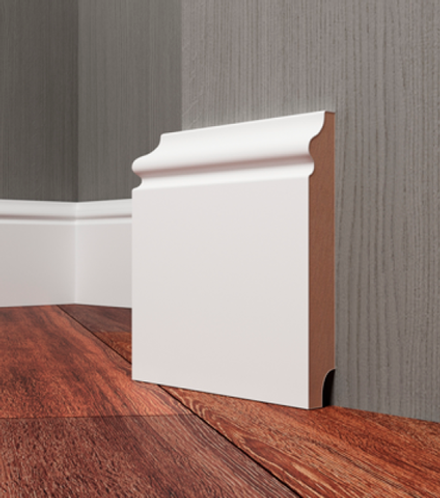 Плинтус МДФ EVROWOOD, PN 040, Белый