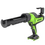 Пистолет для герметиков акк. Greenworks G24CAU, 24V, макс 310 мл, 1400–2900Н,1-10 мм/с, c 1хАКБ 2Ач и ЗУ (3501707UA)