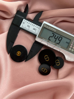 Пуговицы Ди. черные матовые