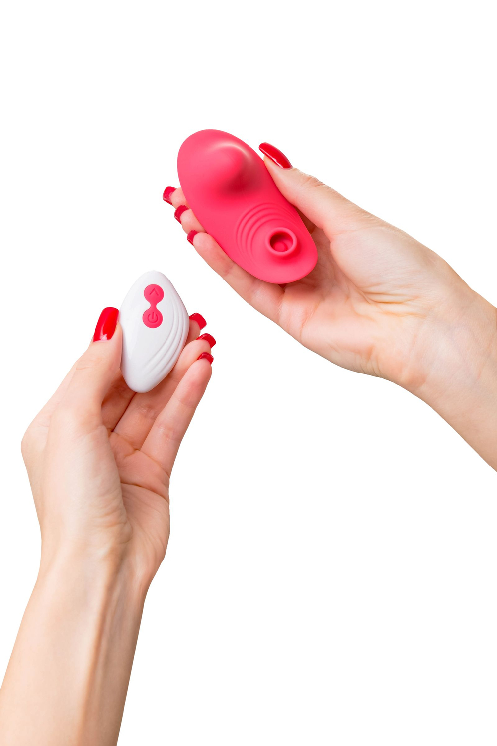 Вибровкладыш в трусики с вакуум-волновой стимуляцией клитора JOS Xiari, силикон, розовый, 9 см