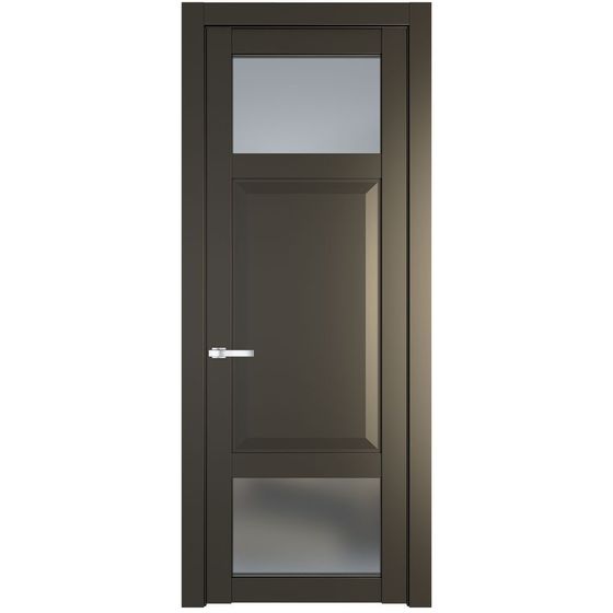 Межкомнатная дверь эмаль Profil Doors 1.3.4PD перламутр бронза стекло матовое