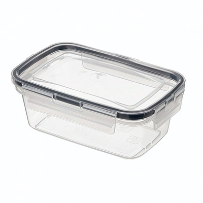 Контейнер для продуктов герметичный прямоугольный 0,35л с защелками (бесцветный)