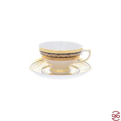 Falkenporzellan Diadem Black Creme Gold