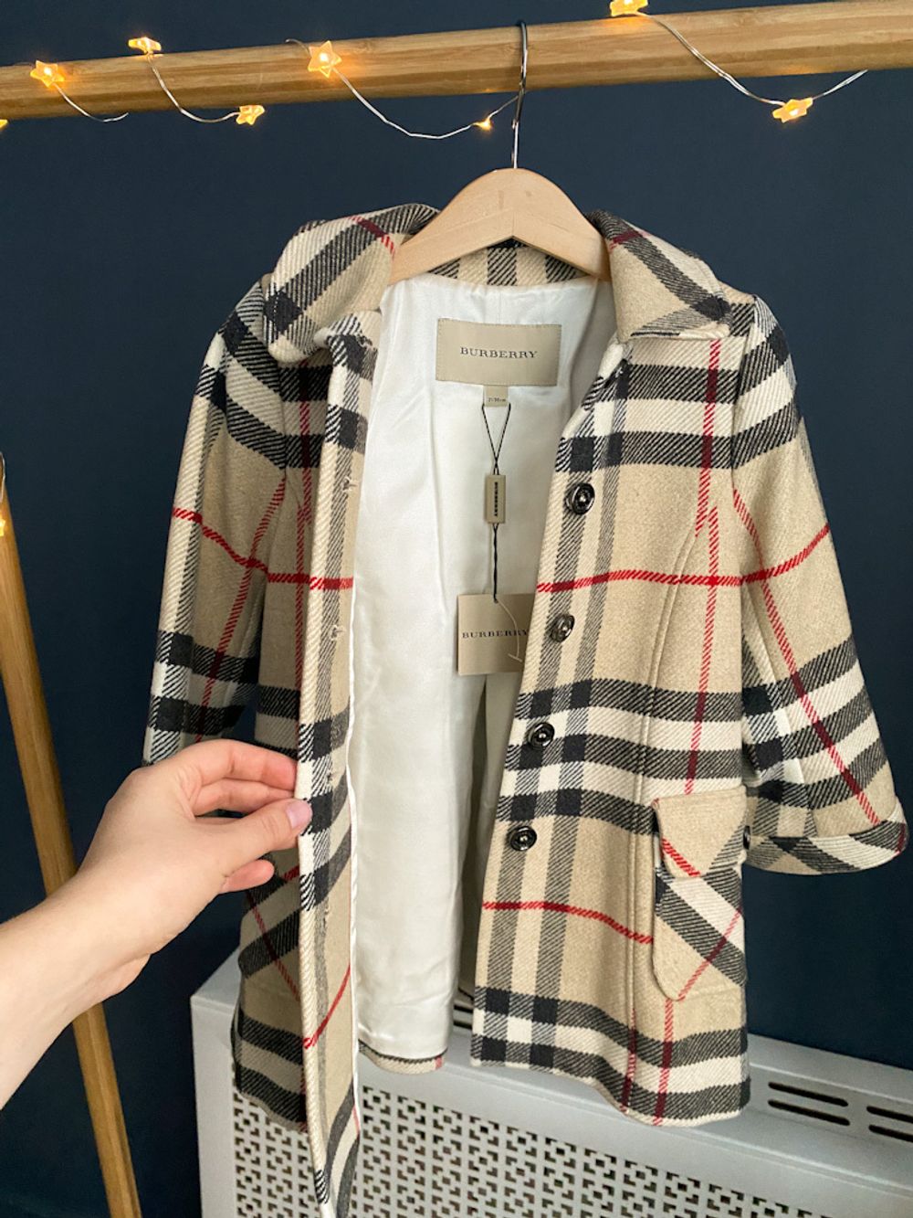 Новое шерстяное пальто  Burberry, 98