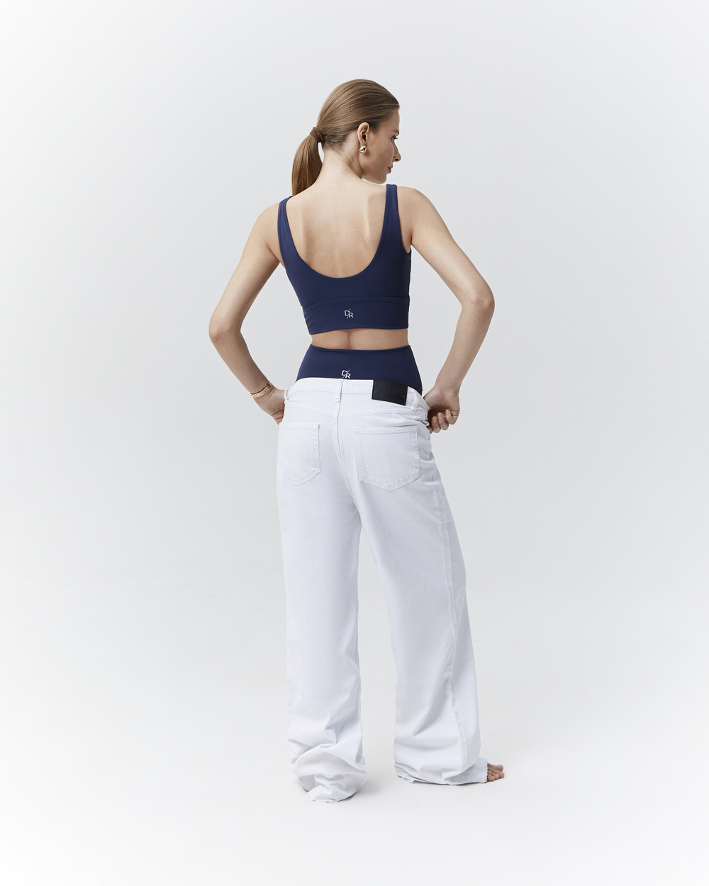 Топ Hayden Top in Navy Blue