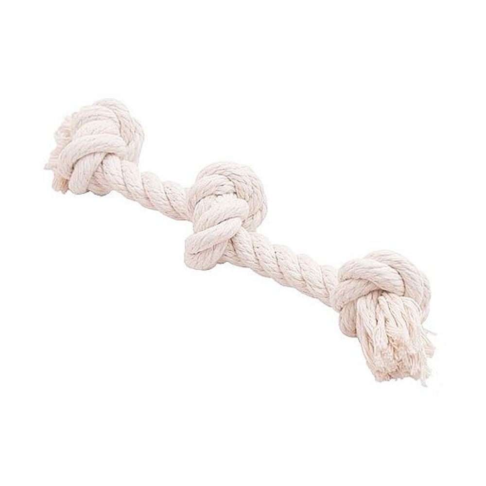 Грейфер канатный   3 узла Doglike большой (Белый) 33см