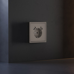 Накладка для розетки с заземлением и защитными шторками, с USB A+A, S70 (капучино)