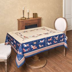 СКАТЕРТЬ "PASSAGE" 140Х300СМ ,БЕЖЕВЫЙ,100% ХЛОПОК С ПРОПИТКОЙ,ТВИЛ