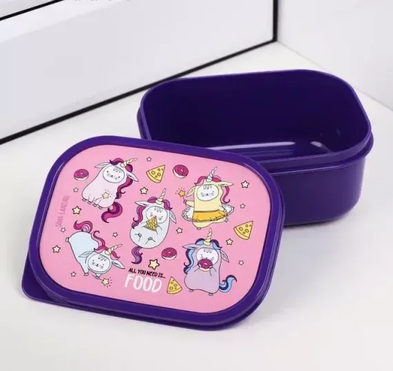 Yemək qabı \ Подарочный набор «Unicorn giftbox»: термостакан 350 мл, ланч-бокс 500 мл