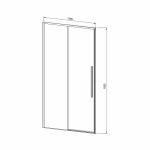 Душевая дверь Vincea SLIM-N VDS-4SN130CL 130 хром/прозрачная
