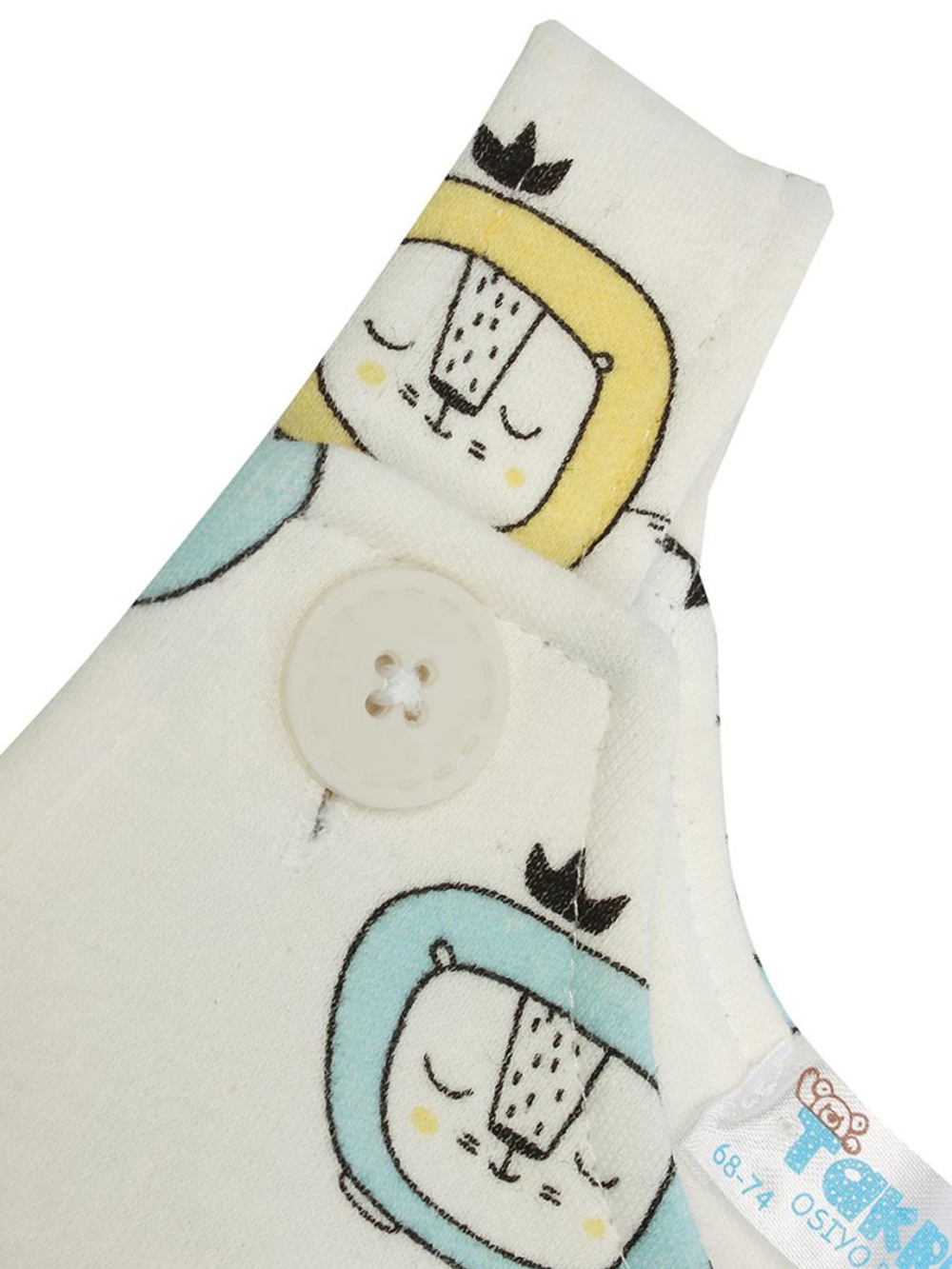 Ползунки высокие M1107IR-0/1 интерлок р.68-74 экру/тигр (Такро)