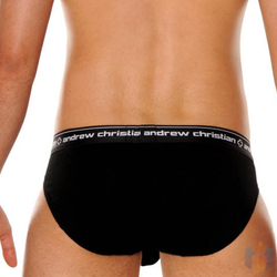 Мужские трусы слипы черные Andrew Christian Almost Naked Classic Brief Black 13257