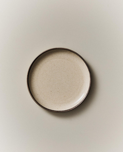 Zara Home тарелка пирожковая из фарфора, цвет бежевый, 15 см