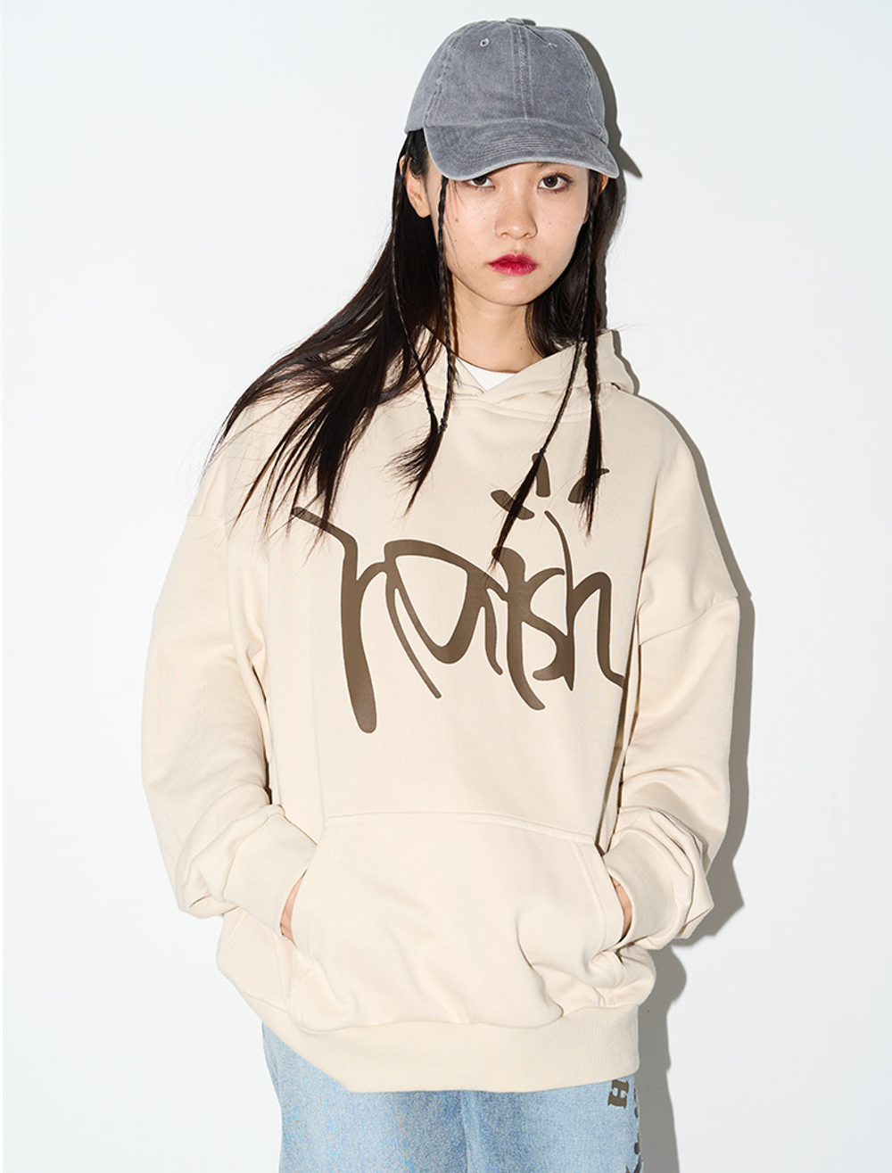 Худи HARSHandCRUEL "Minimalistic Logo" Oversized Hoodie