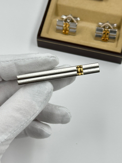 Комплект из запонок и зажима для галстука Bally