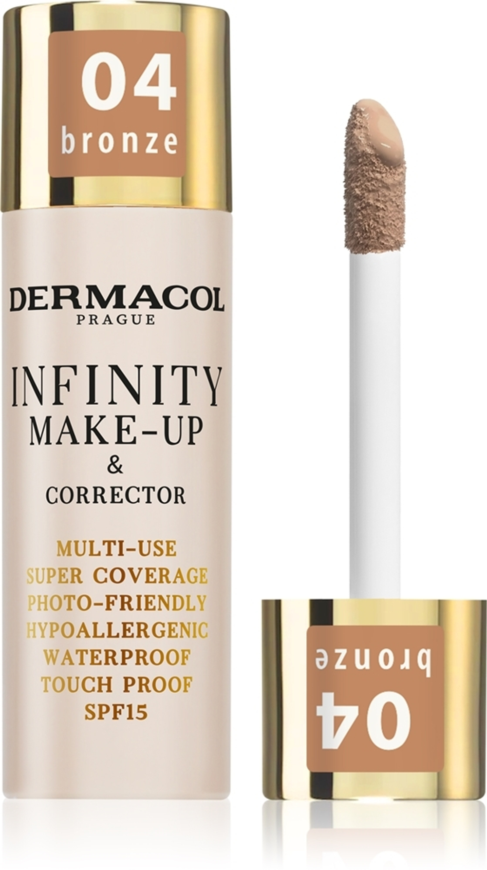 Dermacol Infinity - Тональный крем с высокой степенью покрытия SPF 15, 20 g