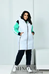 Костюм 21-118-ментоловый-белый Minova