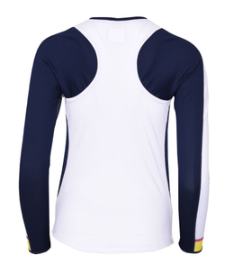 Женская теннисная футболка с длинным рукавом Lucky in Love Love bound Long Sleeeve - white