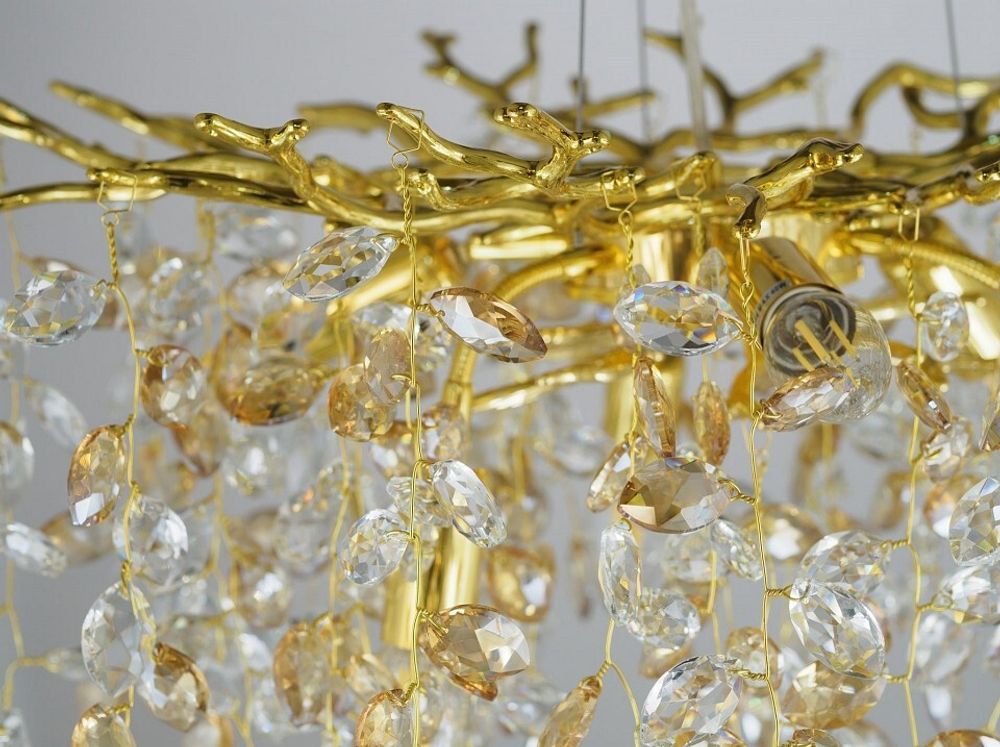 Подвесная люстра LUMINA DECO Brevia LDP 8027-600 GD