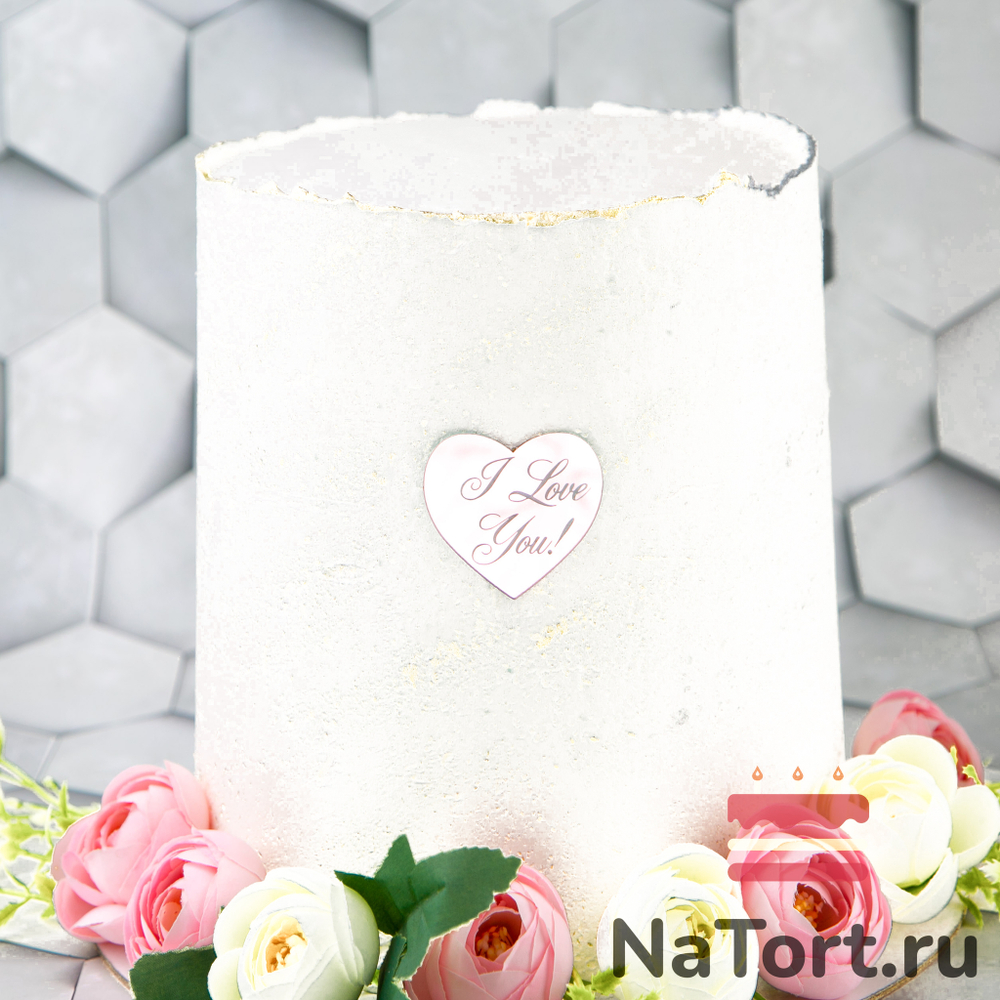 Украшение «I Love You» розовое золото, 50 шт