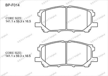 BP-F014 RX300, RX330, RX350, RX400H, Harrier, Highlander (перед)