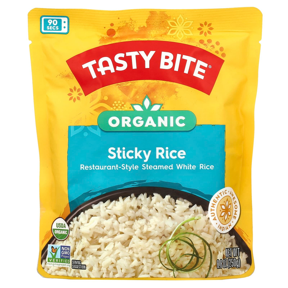 Tasty Bite, Органический клейкий рис, 250 г (8,8 унции)