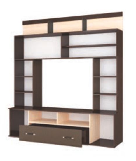 Гостиная модульная ОСКАР-18-8 дуб крафт серый / дуб крафт белый