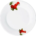 Тарелка фарфоровая обеденная 20см «Вишня»