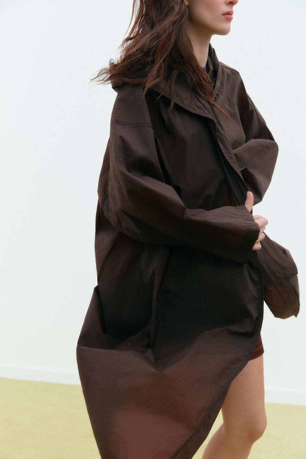 Длинная куртка water-repellent