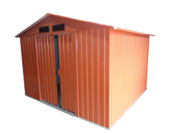 Металлический сарай GreenStorage Арчер D светло-коричневый