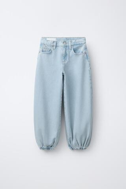 ZARA ДЖИНСЫ БОМБАЧИ, СИНИЙ