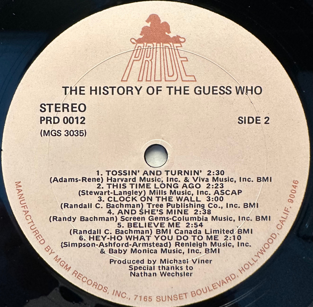 The Guess Who - The History Of The Guess Who (США 1972г.)