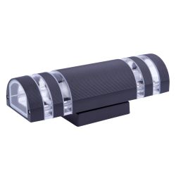 UUL-S16A 2x60W-E27 IP65 BLACK Светильник уличный. под две лампы Е27. Архитектурный накладной. Корпус черный. TM Uniel