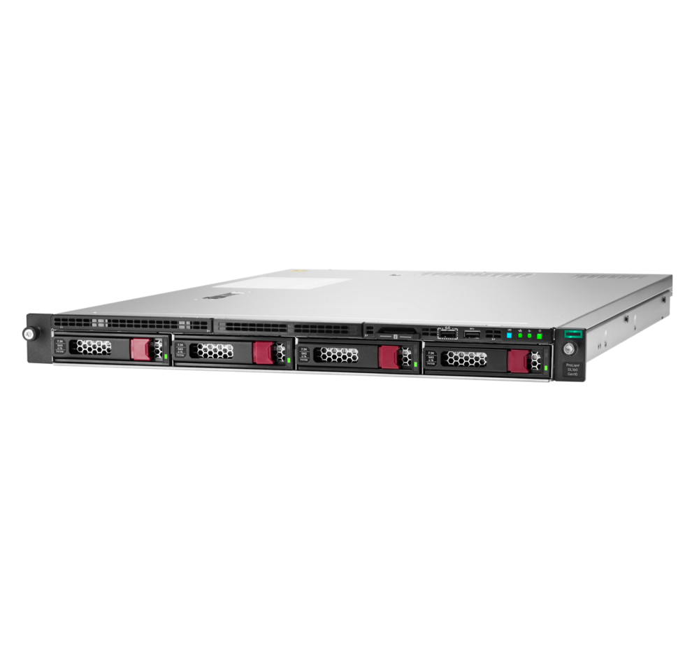 Стоечный сервер - HP Enterprise ProLiant DL160  Gen10, 1U, 4x 3.5“, 1x Xeon[4210R] 10 Cores, 16Gb, P35515-B21