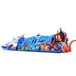 Коммерческий надувной батутный комплекс "Мир акул и осьминогов" B-15724