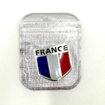 Наклейка France Французский флаг Объемная (Франция размер 5х5см)
