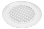 Решетка пластмассовая круглая без фланца (145х145х10 мм) Эвент ПКР 145